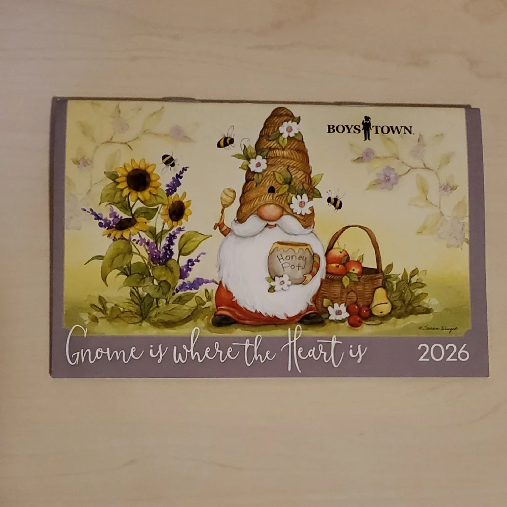 Gnome is Where the Heart is Pocket Calendar 2026